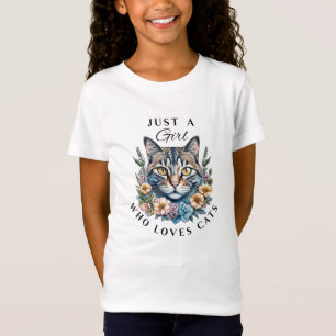 Camiseta Sólo un Chica que ama a los gatos