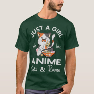 Camiseta Solo un Chica que ama a los gatos animales y a los
