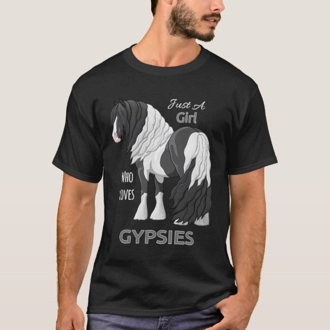 Camiseta Solo un Chica que ama a los gitanos como gitanos n (Anverso)