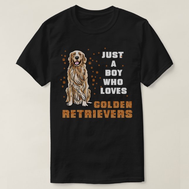 Camiseta Solo un Chica que ama a los Golden Retrivers 1 (Diseño del anverso)