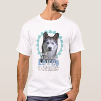 Sólo un Chica que ama a los Huskies Shirt Cute Hus