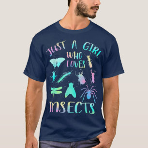 Camiseta Sólo Un Chica Que Ama A Los Insectos Ahorra El Avi