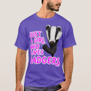 Camiseta Solo un Chica que ama a los insignias