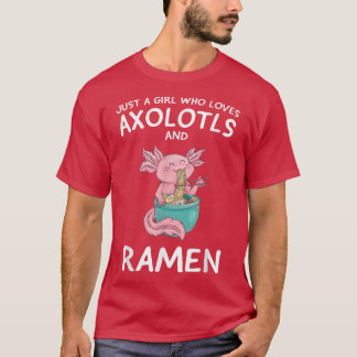 Camiseta Sólo un Chica que ama a los locos Ramen Cute Anime