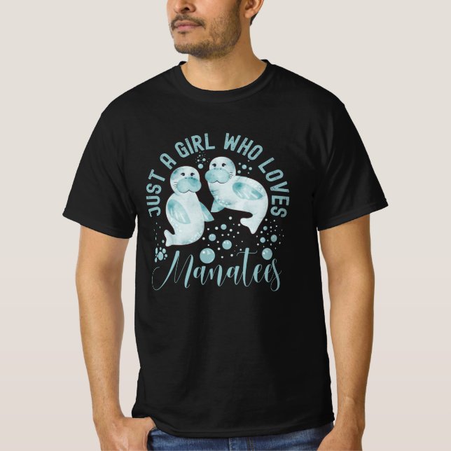 Camiseta Solo un Chica que ama a los manatíes gustos (Anverso)