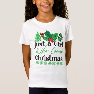 Camiseta Solo un Chica que ama a los Navidades-42318