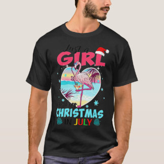 Camiseta Sólo Un Chica Que Ama A Los Navidades En Julio Ver
