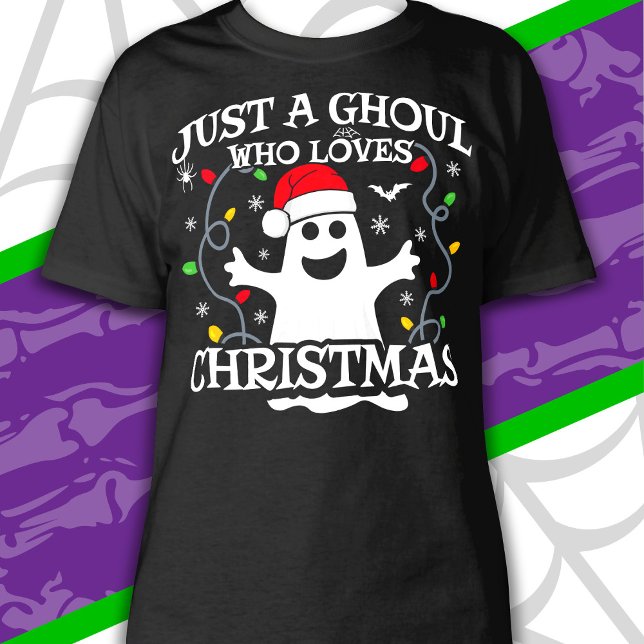Camiseta Sólo un Chica que ama a los Navidades Halloween di (Subido por el creador)
