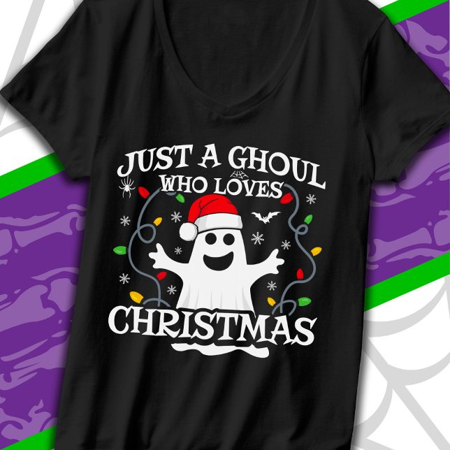 Camiseta Sólo un Chica que ama a los Navidades Halloween di (Subido por el creador)
