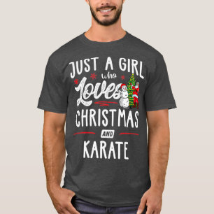 Camiseta Solo Un Chica Que Ama A Los Navidades Y El Regalo 