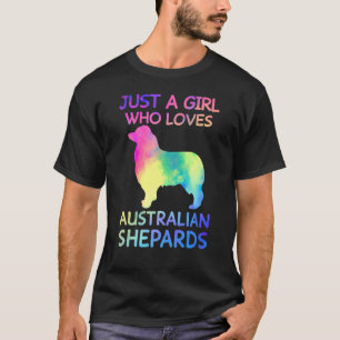Camiseta Sólo un Chica que ama a los pastores australianos