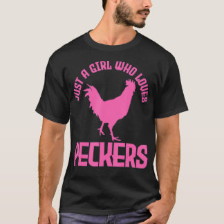 Camiseta Solo un Chica que ama a los pastores de pollo