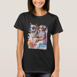 Camiseta Sólo un Chica que ama a los perros