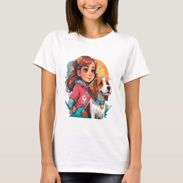 Camiseta Sólo un Chica que ama a los perros (Anverso)