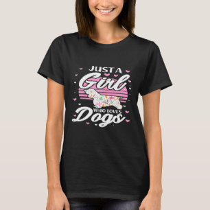Camiseta Solo un Chica que ama a los perros Cocker Spaniel 