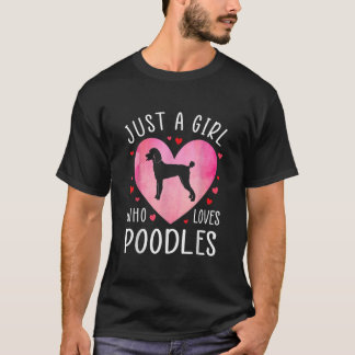 Camiseta Solo un Chica que ama a los perros mascotas