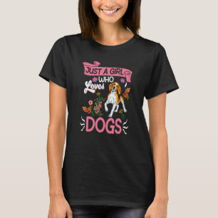 Camiseta Sólo un Chica que ama a los perros Perros Mama Wei