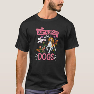 Camiseta Sólo un Chica que ama a los perros Perros Mama Wei