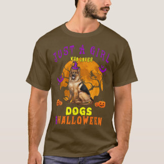 Camiseta Solo Un Chica Que Ama A Los Perros Y Al Propietari