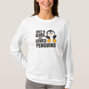 Camiseta Sólo un Chica que ama a los pingüinos - pingüino l