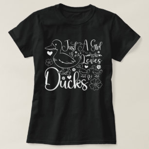 Camiseta Sólo un Chica que ama a los pollos, el dueño de lo