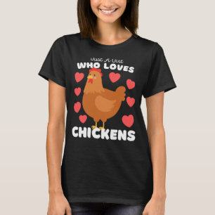 Camiseta Solo un Chica que ama a los pollos, niños de aves 