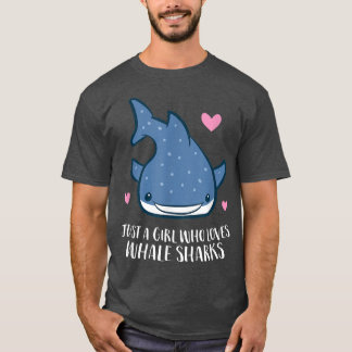 Camiseta Solo un Chica que ama a los tiburones ballena cute