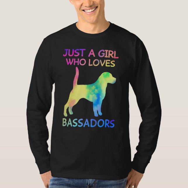 Camiseta Solo un Chica que ama a los vasadores es gracioso  (Anverso)