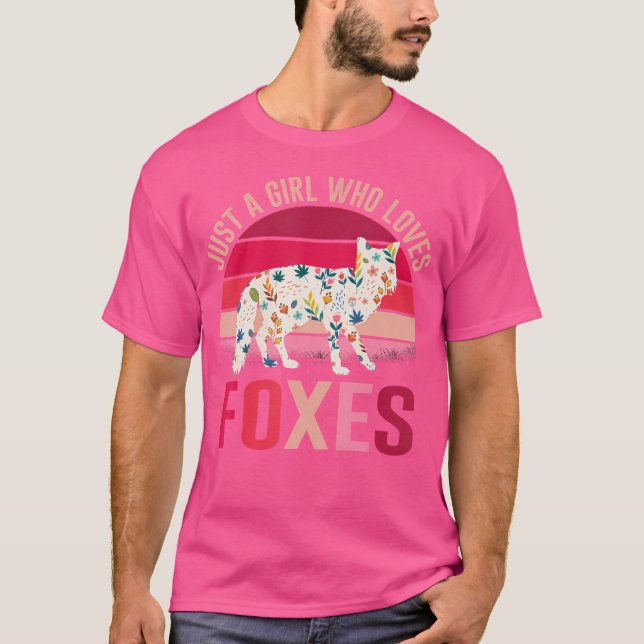 Camiseta Sólo un Chica que ama a los zorros (Anverso)