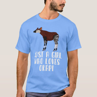 Camiseta Sólo un Chica que ama a Okapi