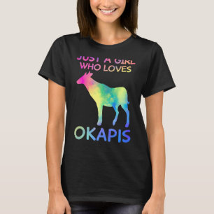 Camiseta Sólo un Chica que ama a Okapis Funny Okapi