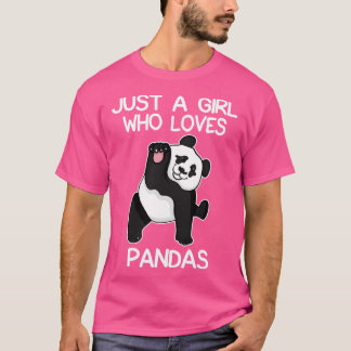 Camiseta Solo un Chica que ama a Pandas 1