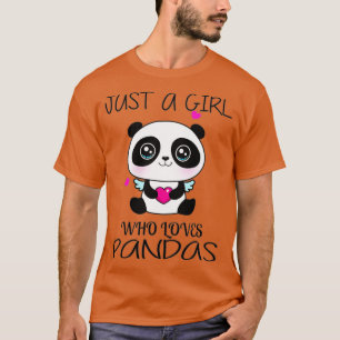 Camiseta Solo Un Chica Que Ama A Pandas Cute Panda (10)