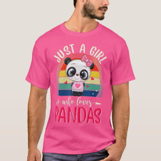 Camiseta Solo Un Chica Que Ama A Pandas Cute Panda (4)