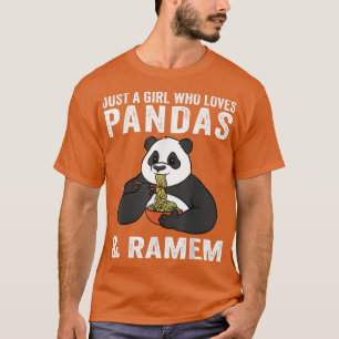 Camiseta Solo Un Chica Que Ama A Pandas Y Ramen 658