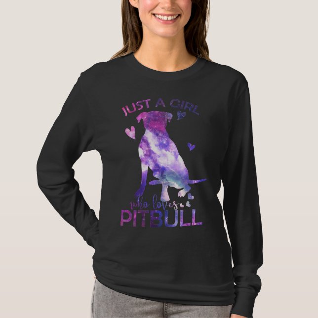 Camiseta Solo un Chica que ama a Pitbull (Anverso)