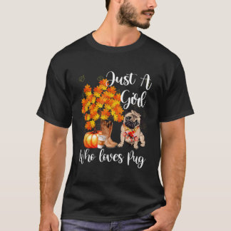Camiseta Solo Un Chica Que Ama A Pug Y Cae Gracias