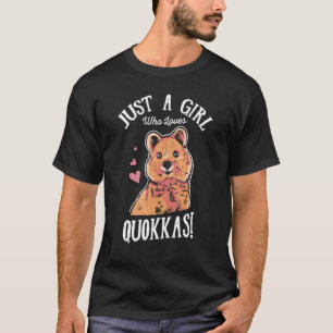 Camiseta Solo un Chica que ama a Quokkas Aussie Wildlife An