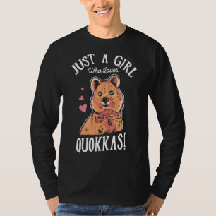 Camiseta Solo un Chica que ama a Quokkas Aussie Wildlife An
