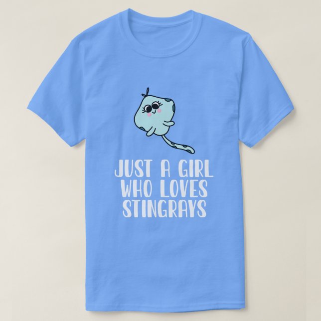 Camiseta Sólo un Chica que ama a Stingrays (Diseño del anverso)
