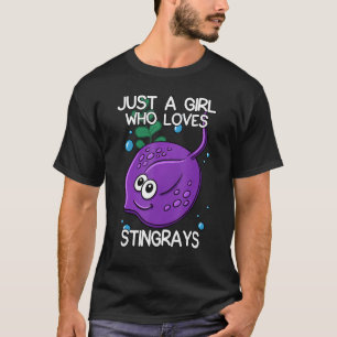 Camiseta Solo Un Chica Que Ama A Stingrays Cita A Stingray 