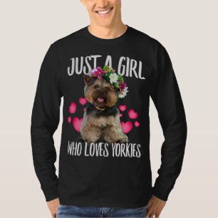 Camiseta Solo un Chica que ama a su perro, amor, papá, mamá