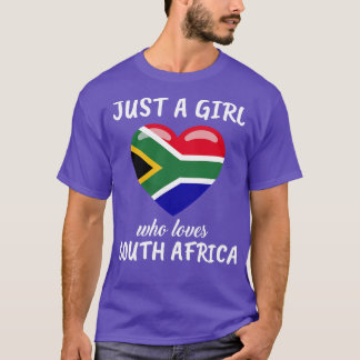 Camiseta Solo un Chica que ama a Sudáfrica