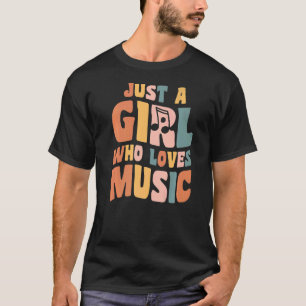 Camiseta Solo un Chica que ama a un cantante musical cita a