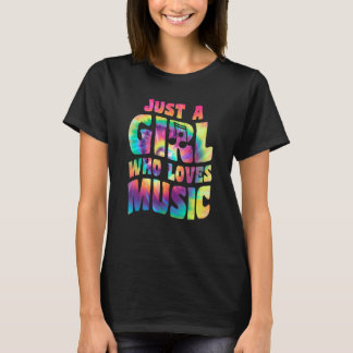 Camiseta Solo un Chica que ama a un cantante musical cita a