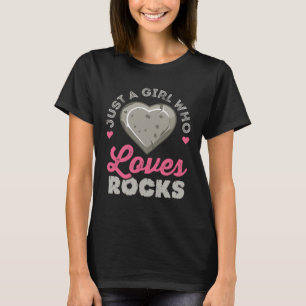 Camiseta Sólo un Chica que ama al coleccionista de rock geo