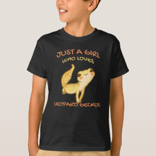 Camiseta Solo un Chica que ama al leopardo Gecko Gekko Liza