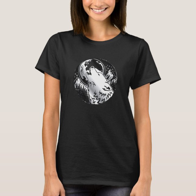 Camiseta Sólo un Chica que ama al lobo lobo (Anverso)
