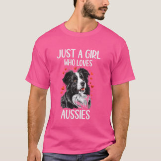 Camiseta Solo un Chica que ama al pastor australiano