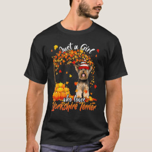 Camiseta Solo un Chica que ama al perro de Yorkshire Terrie
